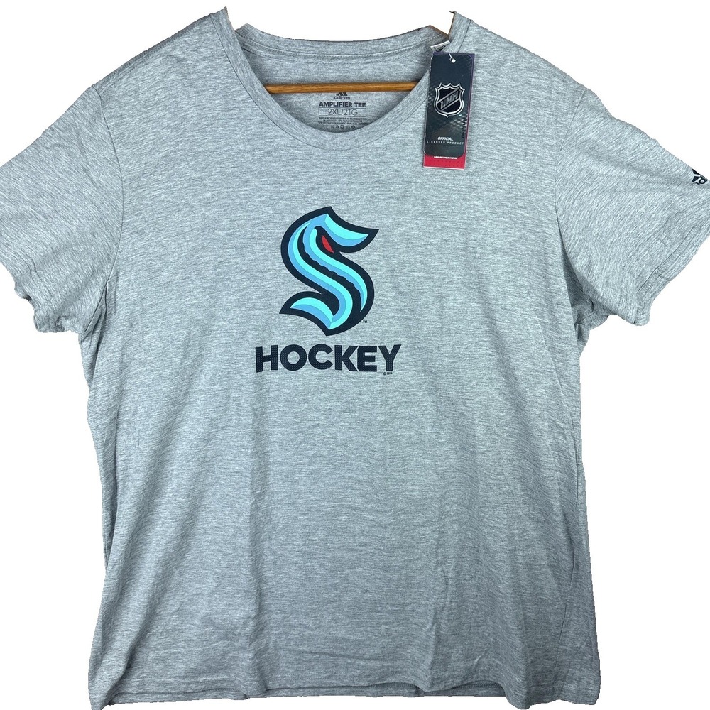 Adidas Seattle Kraken Shirt Womens 2XL Gray NHL Hockey (New With Tags)